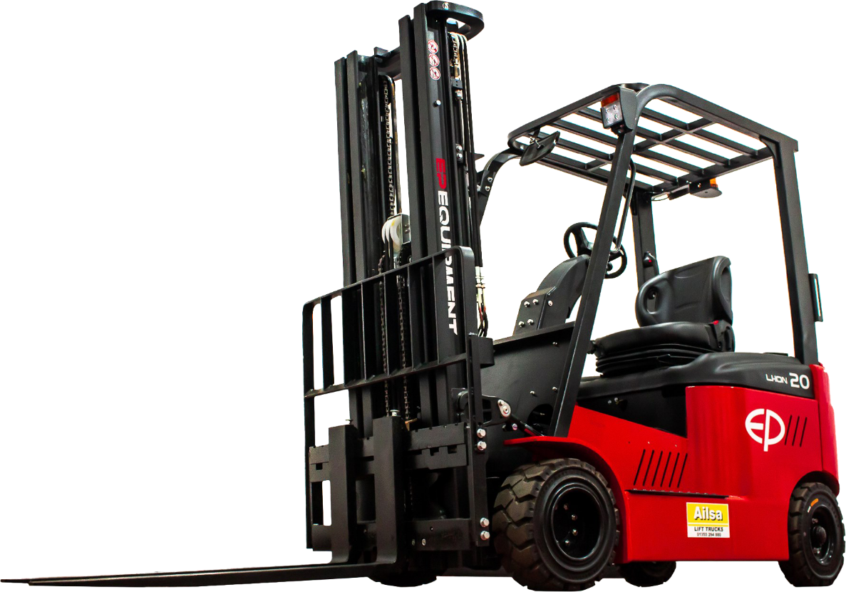 Commercial forklift unloading heavy pallets in Haywards Heath